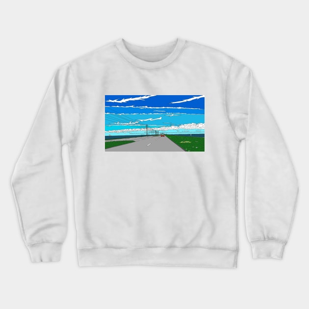 Road to Cape Canaveral Crewneck Sweatshirt by lamaisondulapino